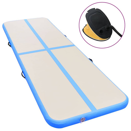 Inflatable gymnastics mat blue - inflatable,